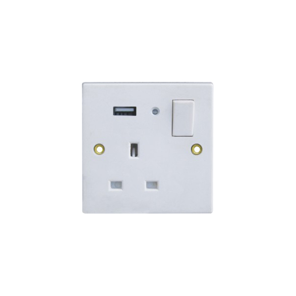 Univerzální USB nástěnné vypínače zásuvky